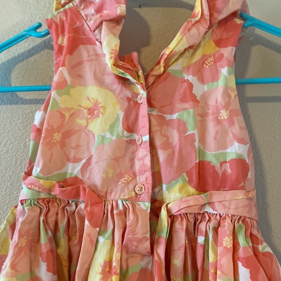 Janie and Jack pink Easter flower dress - Picture 4 of 10